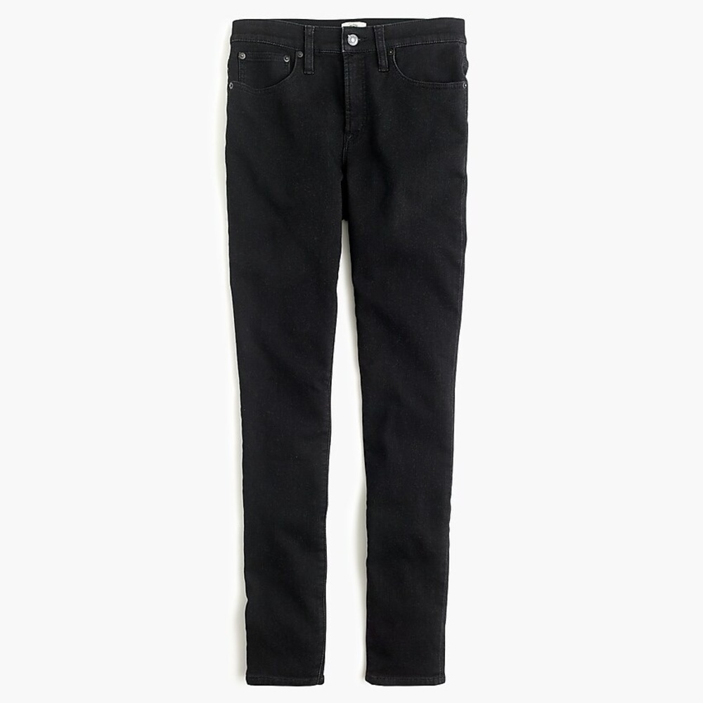 J. Crew 9" high-rise jeggings in black wash